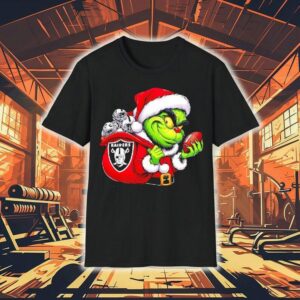 Grinch Holding Las Vegas Raiders Grinchmas Shirt