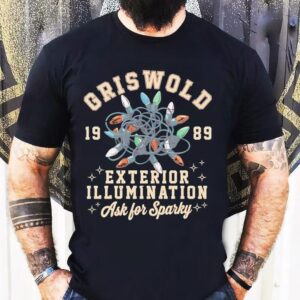 Griswold Exterior Illumination 1989 Ask For Sparky Lights Graphic Shirt