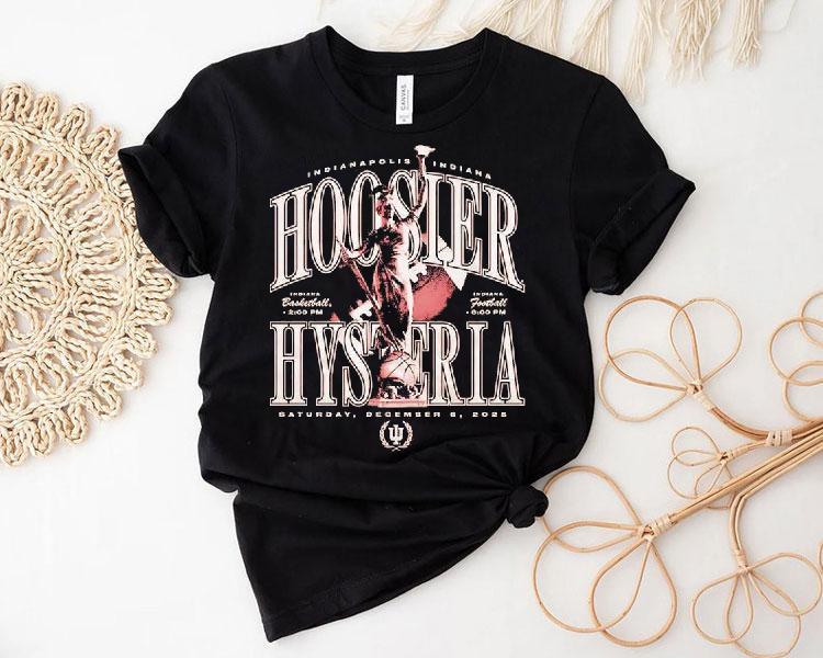 Hoosier Hysteria Indianapolis Indiana Saturday December 6th 2025 Event Shirt Hoosier Hysteria Indianapolis Indiana Saturday December 6th 2025 Event Shirt