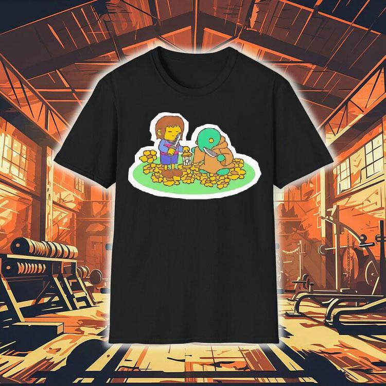 Human And Tonberry Character Graphic Shirt Human And Tonberry Character Graphic Shirt