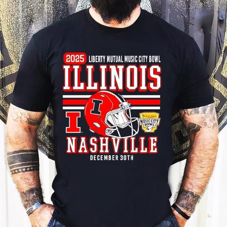 Illinois Football 2025 Liberty Mutual Music City Bowl Dec 30th Shirt Illinois Football 2025 Liberty Mutual Music City Bowl Dec 30th Shirt