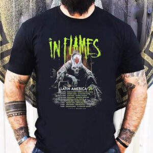 In Flames Band Latin America 2026 Event Tour Dates Shirt