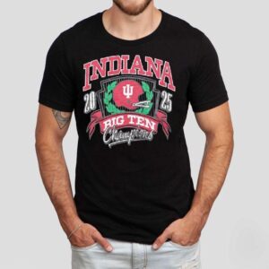 Indiana Hoosiers 2025 Big Ten Champions Helmet Shirt