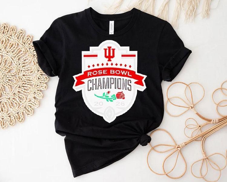 Indiana Hoosiers 2026 Rose Bowl Champions Graphic Shirt Indiana Hoosiers 2026 Rose Bowl Champions Graphic Shirt