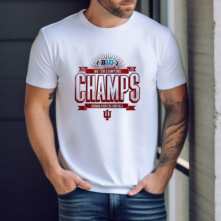Indiana Hoosiers Big Ten Champions Logo Shirt Indiana Hoosiers Big Ten Champions Logo Shirt