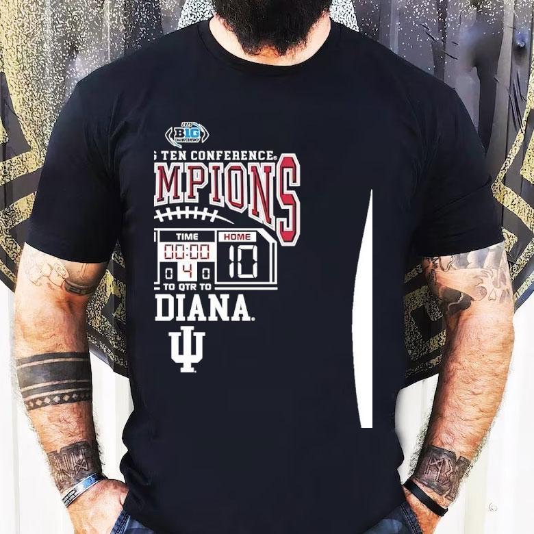 Indiana Hoosiers Score Big Ten Conference Champions 2025 Shirt Indiana Hoosiers Score Big Ten Conference Champions 2025 Shirt
