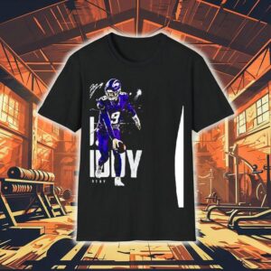 Jj Mccarthy Griddy Minnesota Vikings Football Signature Caricature Shirt