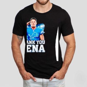 John Cena Wwe Legend Final Match Dec 13 2025 Retirement Tour 2025 Thank You Cena X Detroit Lions Shirt