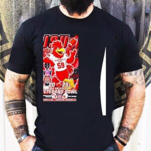Jsu Jacksonville State Gamecocks 2025 Salute To Veterans Bowl Champions Mascot Shirt