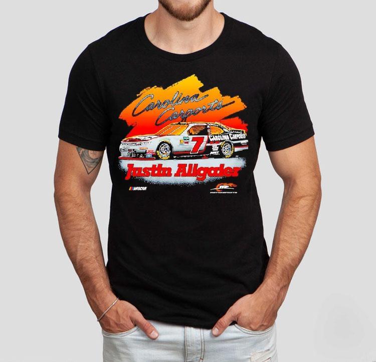 Justin Allgaier Jr Motorsports Team Apparel Carolina Carports Car Shirt Justin Allgaier Jr Motorsports Team Apparel Carolina Carports Car Shirt