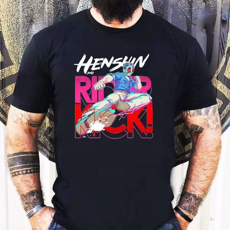 Kamen Rider Anime Rider Kick Shirt Kamen Rider Anime Rider Kick Shirt