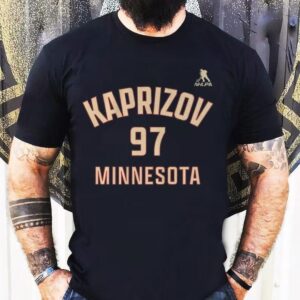 Kirill Kaprizov Minnesota Name Number Shirt