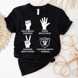Las Vegas Raiders Nothing Beats Rock Beats Scissors Paper Beats Rock Scissors Beats Paper Shirt