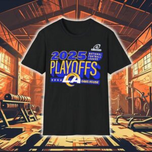 Los Angeles Rams Charcoal 2025 Nfl Playoffs Ready Shirt