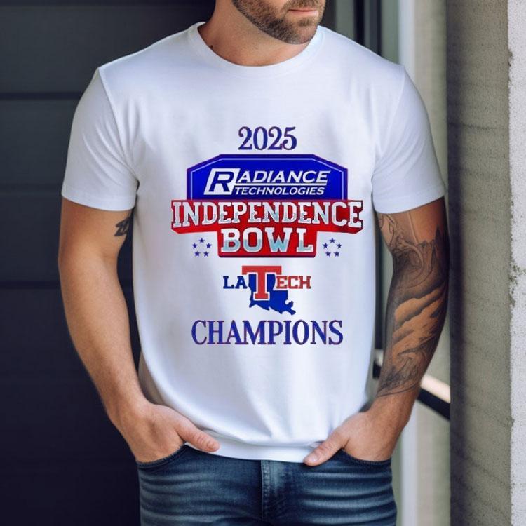 Louisiana Tech Bulldogs Independence Bowl Champions 2025 Logo Shirt Louisiana Tech Bulldogs Independence Bowl Champions 2025 Logo Shirt