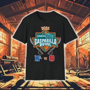 Memphis Tigers Vs North Carolina State Wolfpack 2025 Gasparilla Bowl Logo Shirt