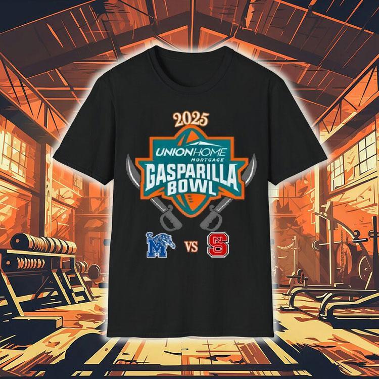 Memphis Tigers Vs North Carolina State Wolfpack 2025 Gasparilla Bowl Logo Shirt Memphis Tigers Vs North Carolina State Wolfpack 2025 Gasparilla Bowl Logo Shirt