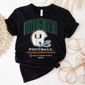 Miami Football 2025 Cfp Vintage Helmet Shirt