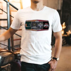 Miami Hurricanes Vs Ohio State Buckeyes 2025 Goodyear Cotton Bowl Shirt