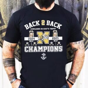 Midshipmen Back To Back Champions Commander In Chief’s Trophy Shirt