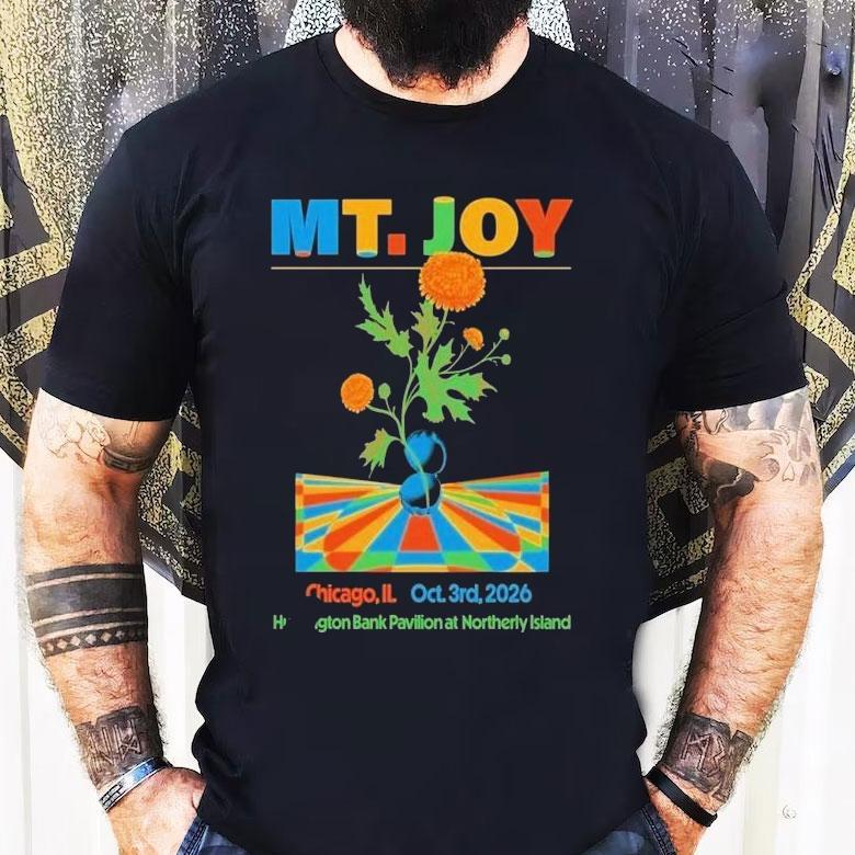 Mt. Joy Huntington Bank Pavilion At Northerly Island Chicago Il Oct 3 2026 Tour Shirt Mt. Joy Huntington Bank Pavilion At Northerly Island Chicago Il Oct 3 2026 Tour Shirt