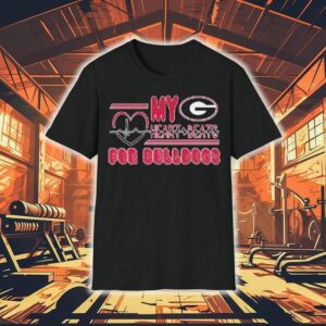My Heart Beats For Georgia Bulldogs Logo Shirt
