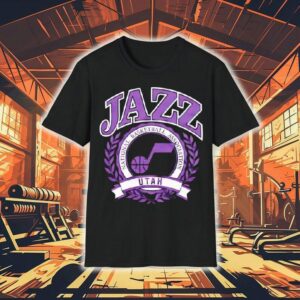 Naional Basketball Association Utah Jazz Crest Logo Shirt