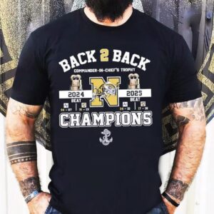 Navy Midshipmen Back 2 Back Commander-in-chief’s Trophy Champions Shirt