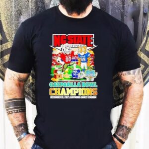 Nc State Wolfpack 2025 Gasparilla Bowl Champions Mascot Shirt