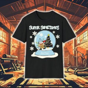 New Aesthetic Super Sometimes San Diego Snow Globe Christmas Holiday Shirt