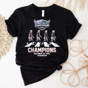 New England Patriots Afc East Champions December Road Abbey Tshirt