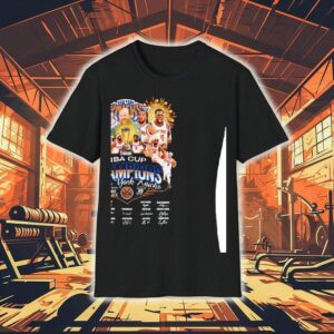 New York Knicks Basktball Nba Cup Champions Players And Signature Shirt
