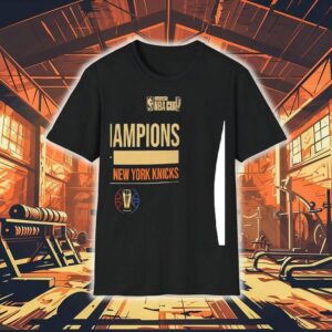 New York Knicks Nba Cup 2025 Champions Commemorative Apparel Shirt