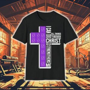 Northwestern Wildcats I Can Do All Things Through Christ Who Strengthen Me Shirt