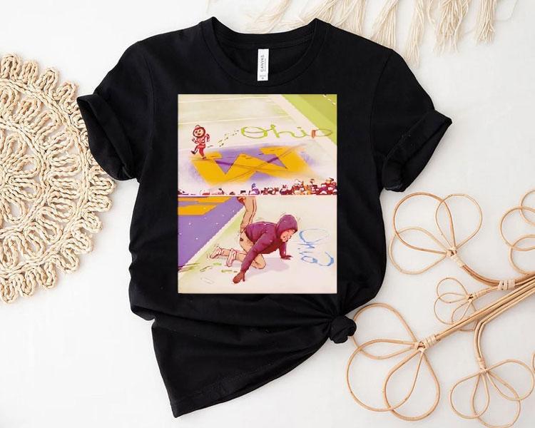 Ohio State Brutus Crossing Out M Snow Shirt Ohio State Brutus Crossing Out M Snow Shirt