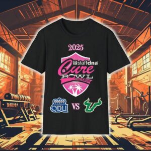Old Dominion Vs South Florida Bulls Football Staffdna Cure Bowl Orlando 2025 Shirt
