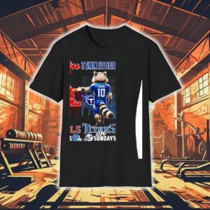 Ole Miss Rebels On Saturdays And Tennessee Titan On Sunday Mascot With City Skyline Shirt