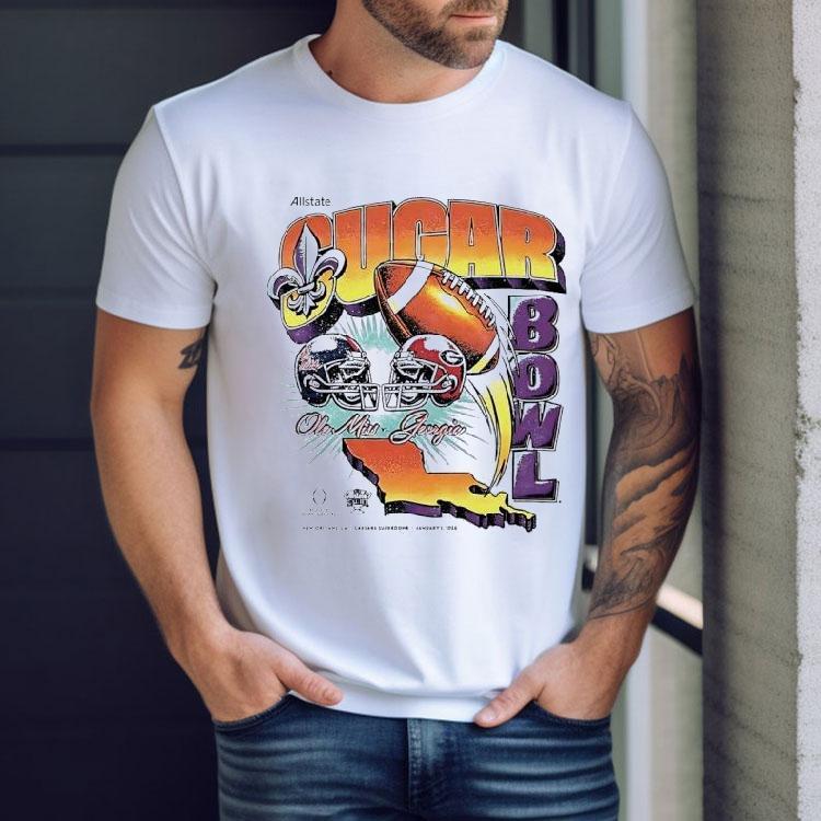 Ole Miss Rebels Vs. Georgia Bulldogs Allstate Sugar Bowl 2026 Shirt Ole Miss Rebels Vs. Georgia Bulldogs Allstate Sugar Bowl 2026 Shirt