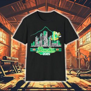 Oregon Ducks Football 2025 Players Name Skyline City Shirt