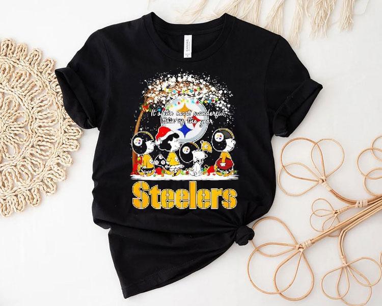 Peanuts Christmas Pittsburgh Slers Fan Its The Most Wonderful Time Of The Year Shirt Peanuts Christmas Pittsburgh Slers Fan Its The Most Wonderful Time Of The Year Shirt