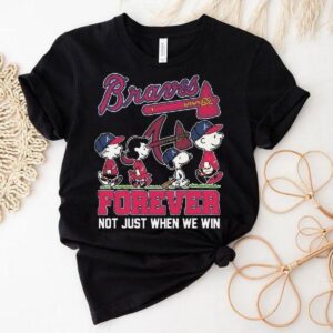 Peanuts X Atlanta Braves Abbey Road Forever Not Just When We Win Shirt