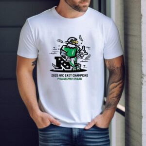 Philadelphia Eagles 2025 Nfc East Champions Mascot Middle Finger Shirt