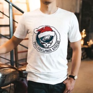 Philadelphia Eagles 60th Anniversary Of Grateful Dead Christmas Game Day Logo Shirt