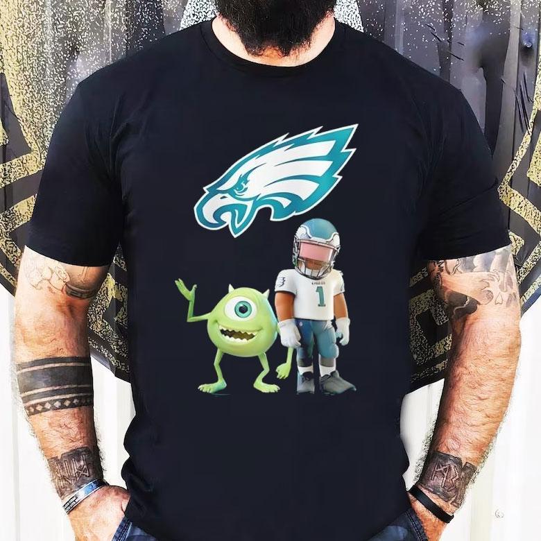 Philadelphia Eagles Nfl X Mike Wazowski Shirt Philadelphia Eagles Nfl X Mike Wazowski Shirt