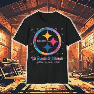 Pittsburgh Slers We Believe In Miracles Fight Cancer In All Colors Shirt 1 Pittsburgh Slers We Believe In Miracles Fight Cancer In All Colors Tshirt