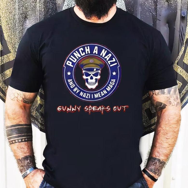 Punch A Nazi And By Nazi I Mean Maga Skull Shirt Punch A Nazi And By Nazi I Mean Maga Skull Shirt
