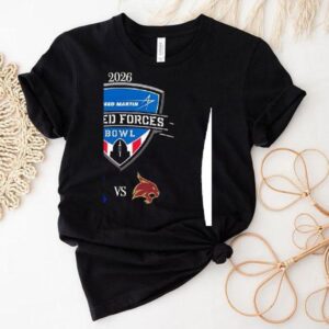 Rice Owls Vs Texas State Bobcats Lockheed Martin Armed Forces Bowl 2026 Shirt