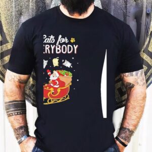 Robert Halford Wearing Santa Riding Sleigh Cats For Everybody Christmas Shirt