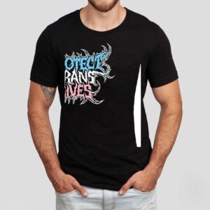 Sam Riegel Wearing Protect Trans Lives Shirt