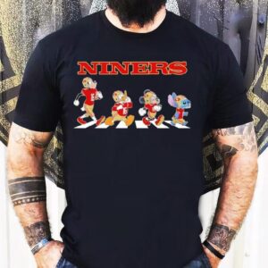 San Francisco 49ers Niners X Goofy X Donald Duck X Mickey Mouse X Stitch Abbey Road Shirt